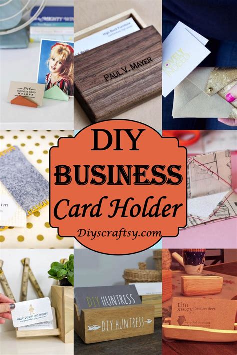 diy business card holder ideas.